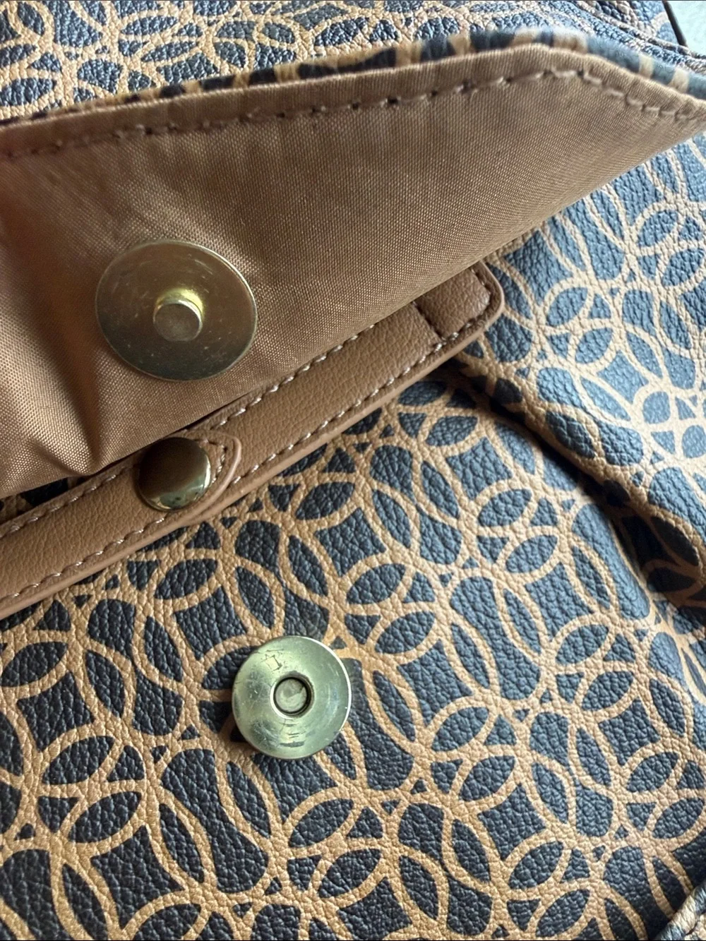 Stylish Brown Patterned Women’s Backpack